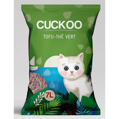 Cát đậu nành CUCKOO TOFU 7L - CÁT VỆ SINH CHO MÈO TẢI 6 BAO