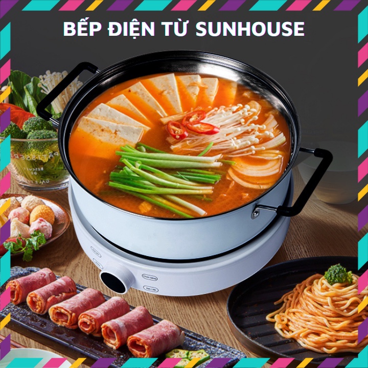 Bếp điện từ cảm ứng Sunhouse SHD6872 tặng kèm nồi