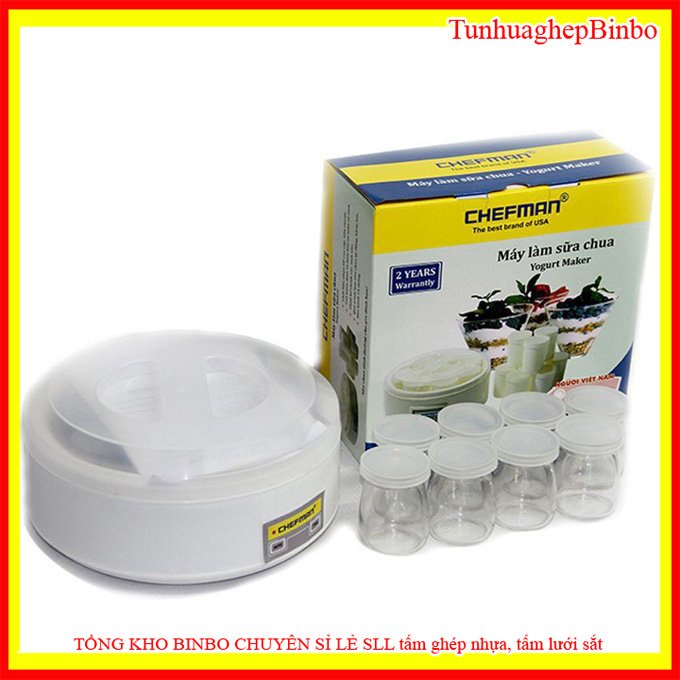 [BINBO] Máy làm sữa chua Chefman 8 cốc thủy tinh CM-302T