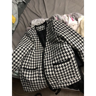[Có sẵn] Áo khoác dạ tweed áo khoác kẻ ulzzang Hàn Quốc sang chảnh A397 có video ảnh thật | BigBuy360 - bigbuy360.vn