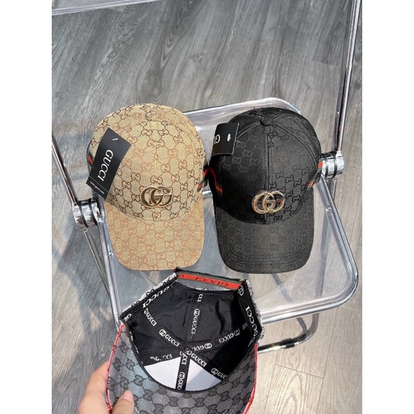 Nón kết lưỡi trai G.c sắt nẹp viền đỏ đậm chất thể thao unisex unisex