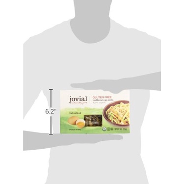 MÌ Ý SỢI DẸT ĂN KIÊNG KOSHER Jovial Egg Tagliatelle Pasta, Gluten-Free, Whole Grain Brown Rice, Lower Carb, 255g (9oz)