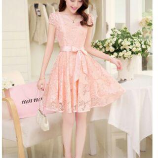 Đầm xòe ren điệu đà dx351