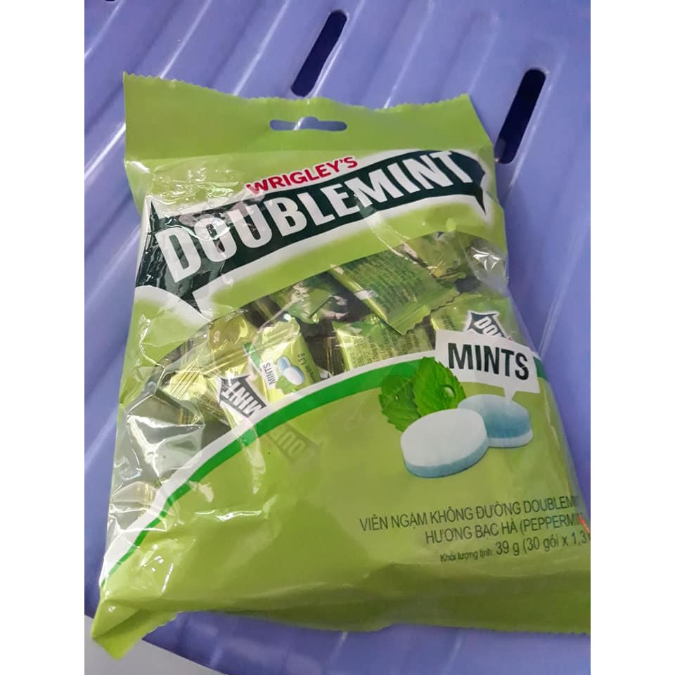 Kẹo Ngậm Không Đường Doublemint Hương Bạc Hà