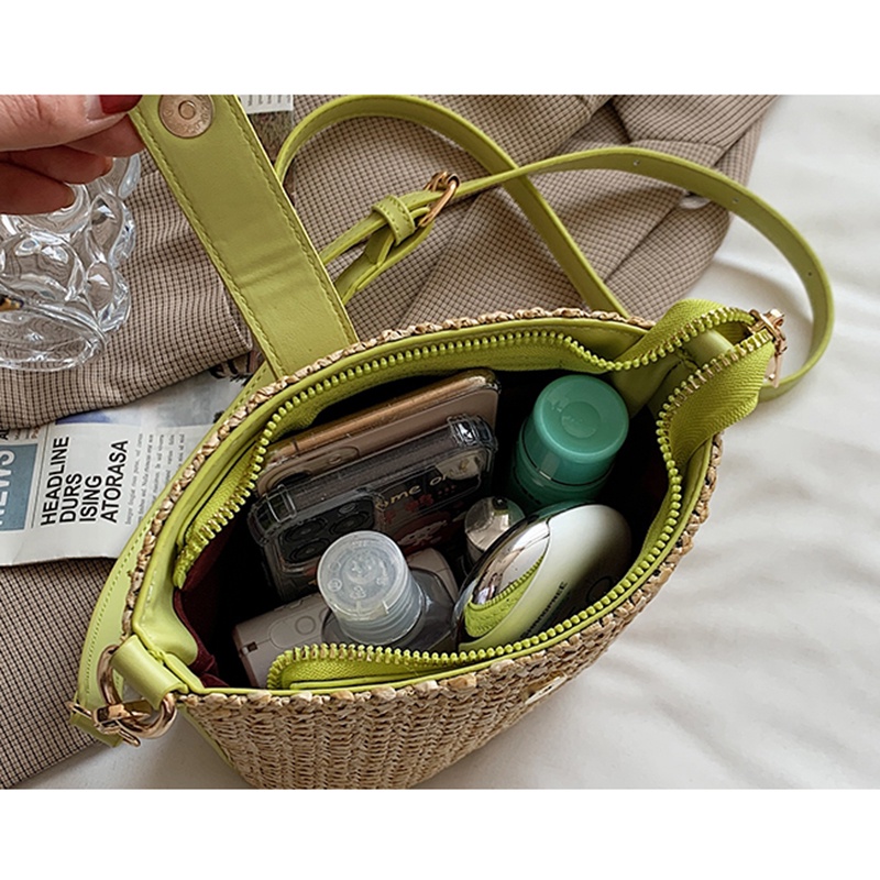 Túi cói đeo vai IELGY thời trang cao cấp cho nữ