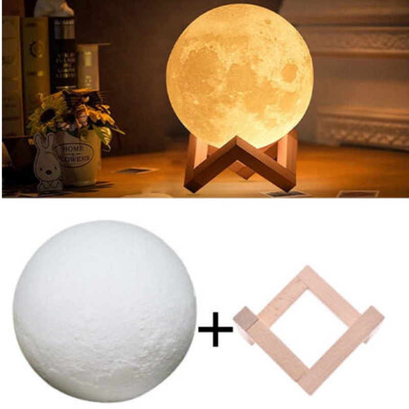 Đèn Ngủ Mặt Trăng Moonlight 3D Độc Đáo Để Bàn