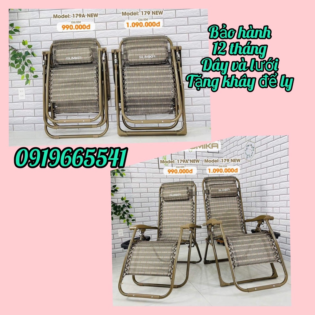 Ghế xếp thư giãn Sumika