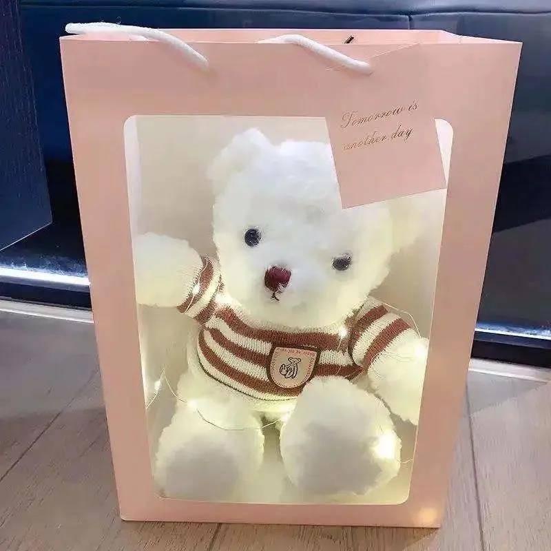Gấu Teddy nhồi bông thiết kế dễ thương dùng làm quà tặng sinh nhật dành cho bạn gái