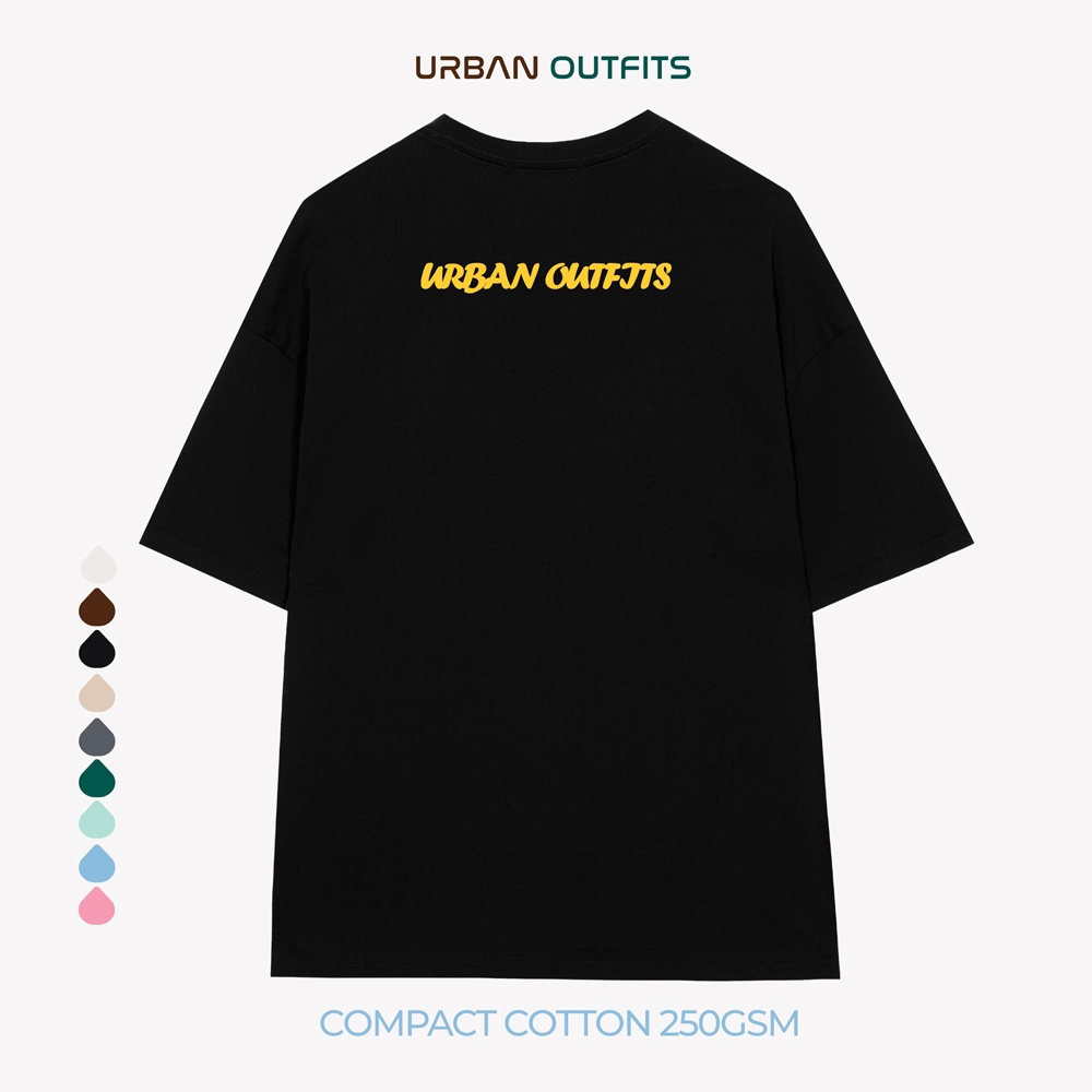 Áo Thun Tay Lỡ Form Rộng URBAN OUTFITS ATO174 Local Brand In kích thước 40x45 ver 2.0 Chất Vải 95% Compact Cotton 250GSM