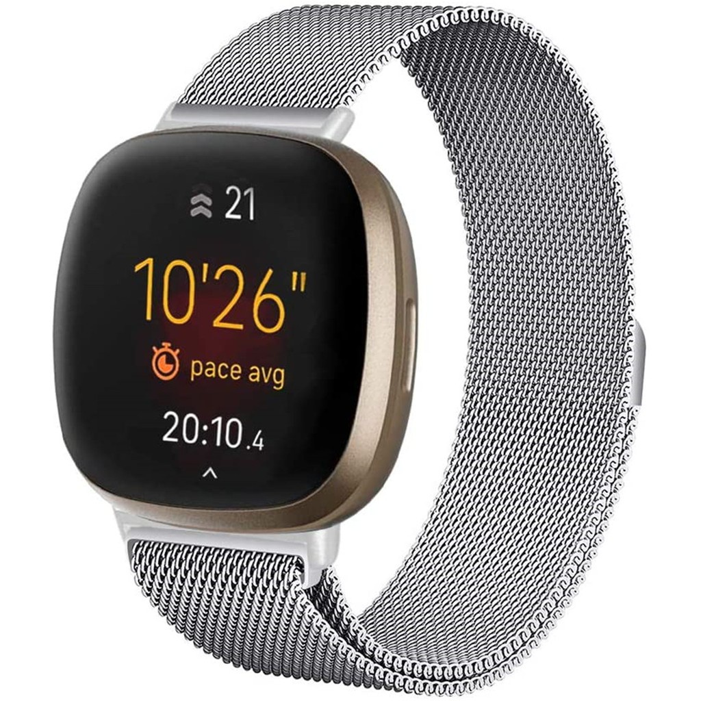 Dây đeo inox Milanese cho đồng hồ thông minh Versa 3 / Fitbit Sense