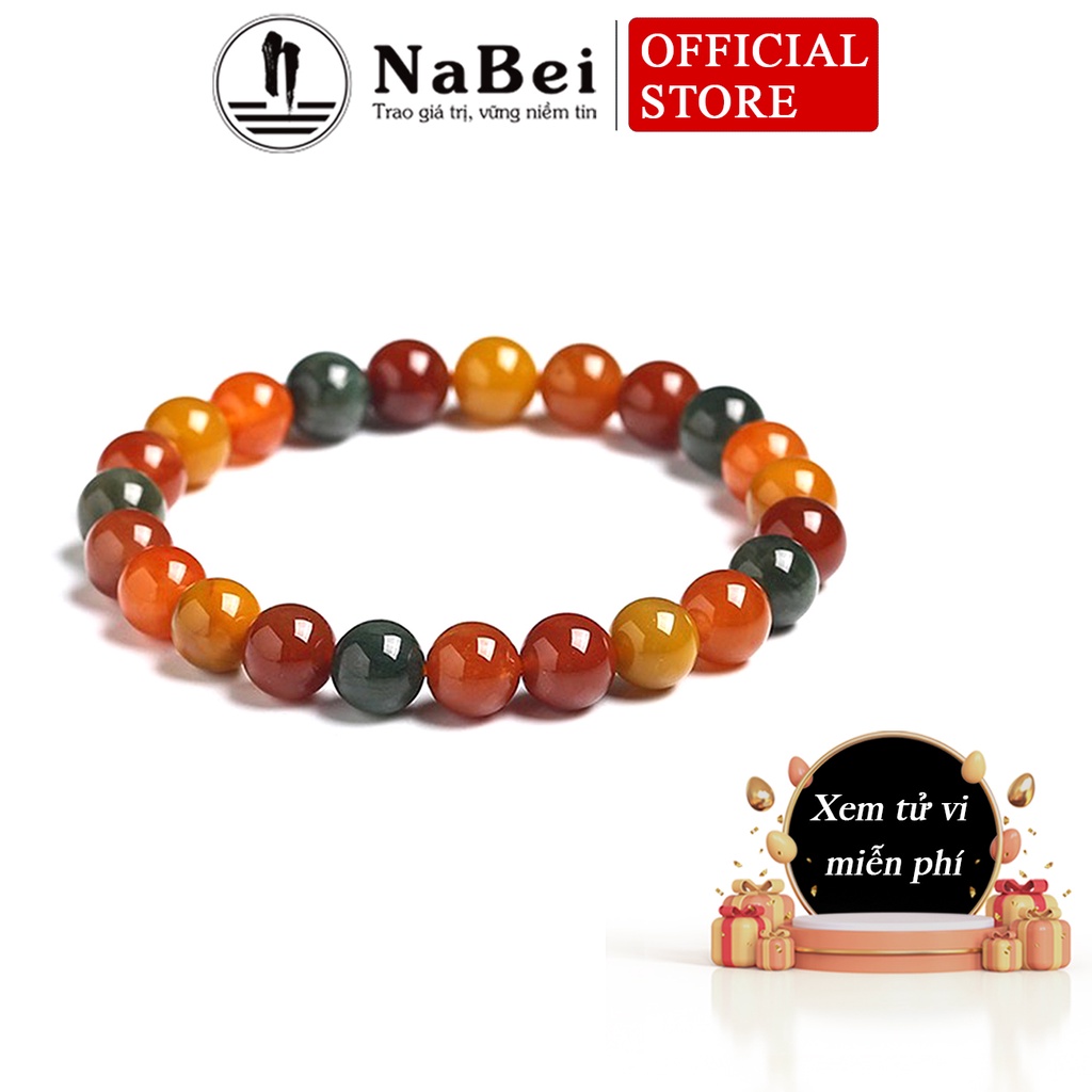 Vòng Tay Thạch Anh Tóc Tam Tài Tự Nhiên Phù Hợp Cho Mệnh Kim, Thủy, Hỏa, Thổ, Mộc NB39 - Phong Thuỷ NaBei