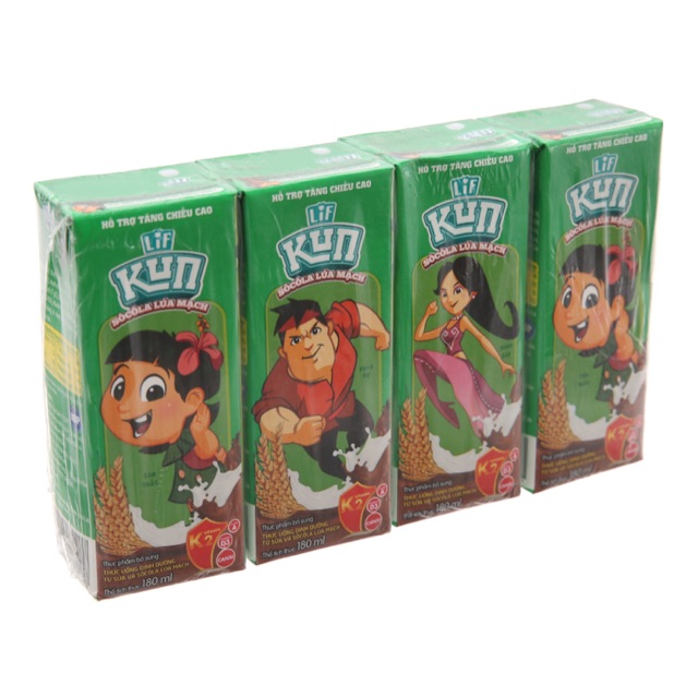 Sữa Kun mix đủ vị,180ml