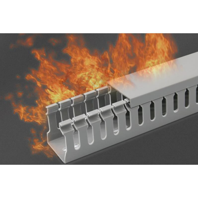 4 mét Máng nhựa đi dây - Máng răng lược  25x25, 30x30, 45x45