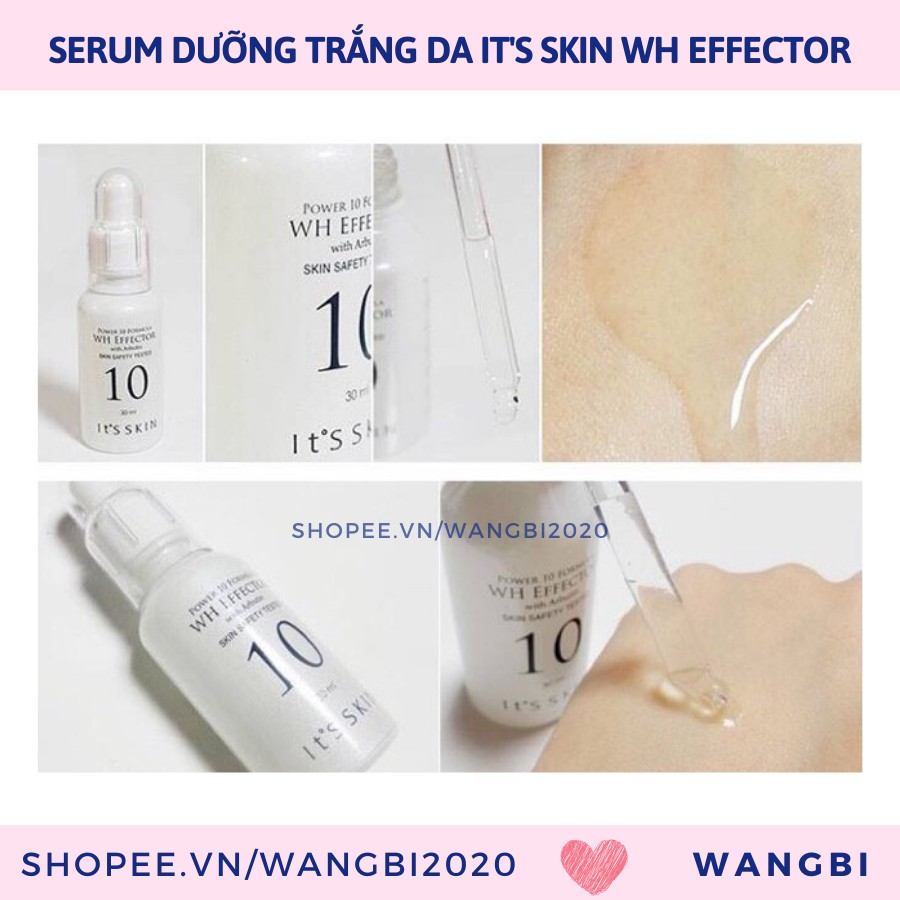 Tinh Chất It'S SKIN Power 10 Formula WH Effector Dưỡng Trắng Mờ Thâm