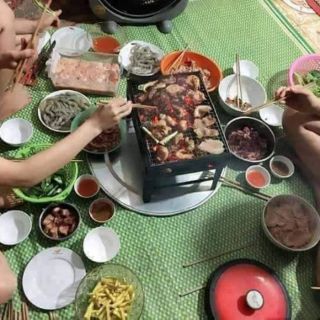 Bếp nướng than vuông