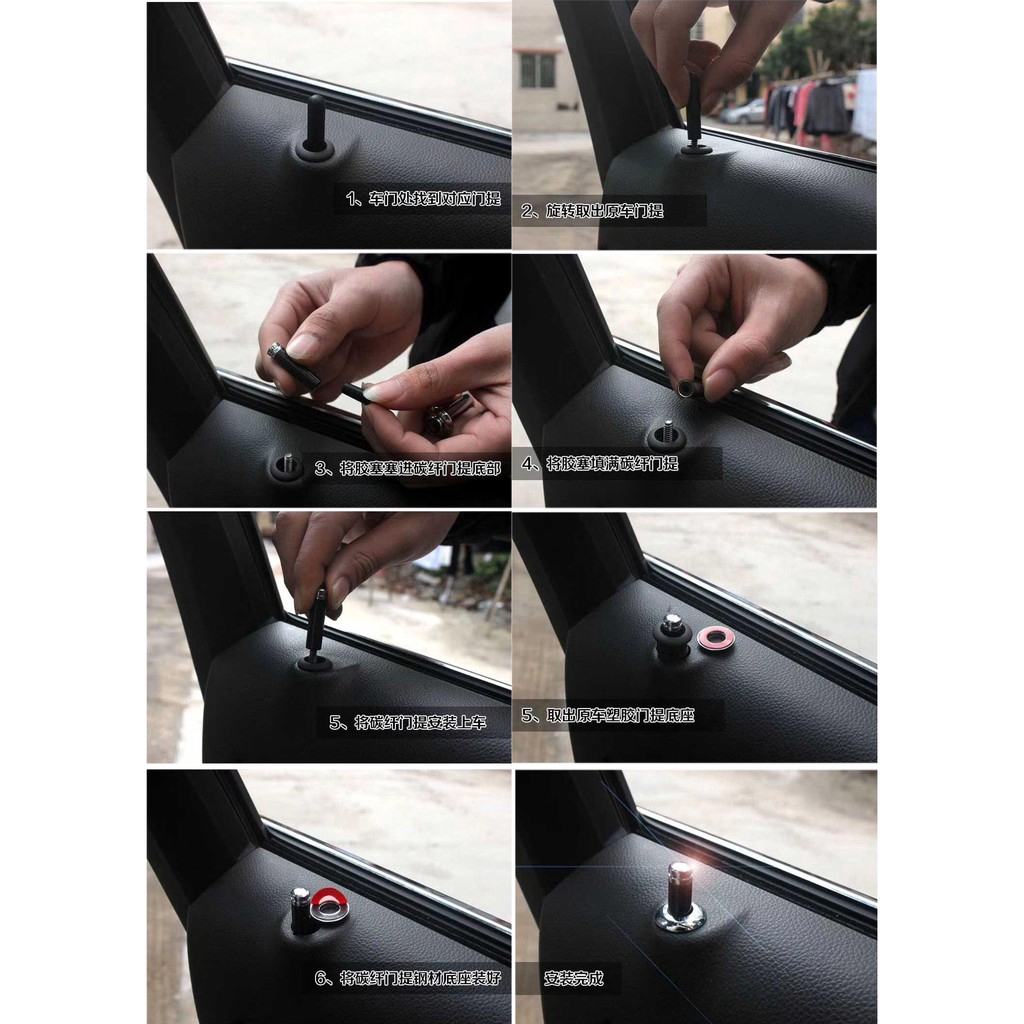 Chốt ghim khóa cửa chuyên dụng dành cho xe Mercedes Benz Brabus Rinser Amg Apple Tree