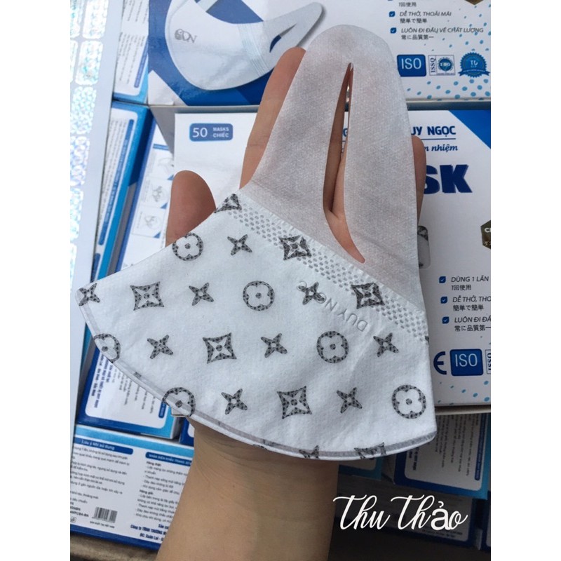 Hộp 50 chiếc khẩu trang 3D Mask Duy Ngọc họa tiết LV kháng khuẩn | BigBuy360 - bigbuy360.vn
