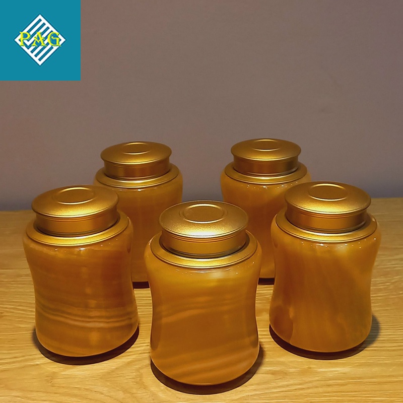 Hũ Đựng Trà Cao Cấp Bằng Đá Ngọc Hoàng Long Size 14 x 10cm