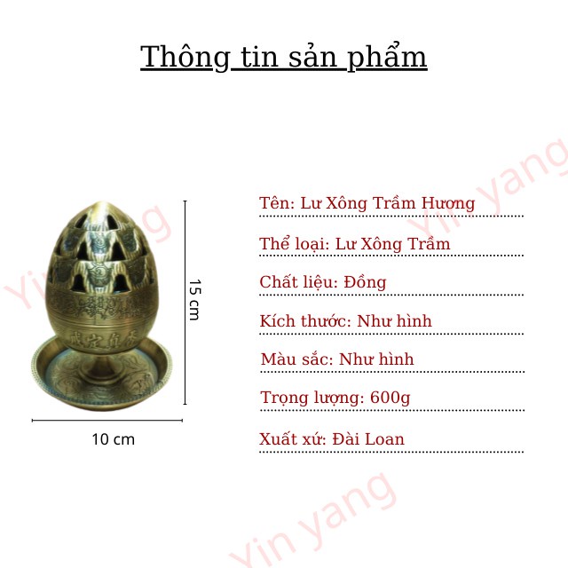 LƯ BÚP SEN  XÔNG TRẦM - ĐỈNH XÔNG HƯƠNG