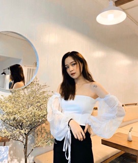 ÁO CROPTOP RỚT VAI