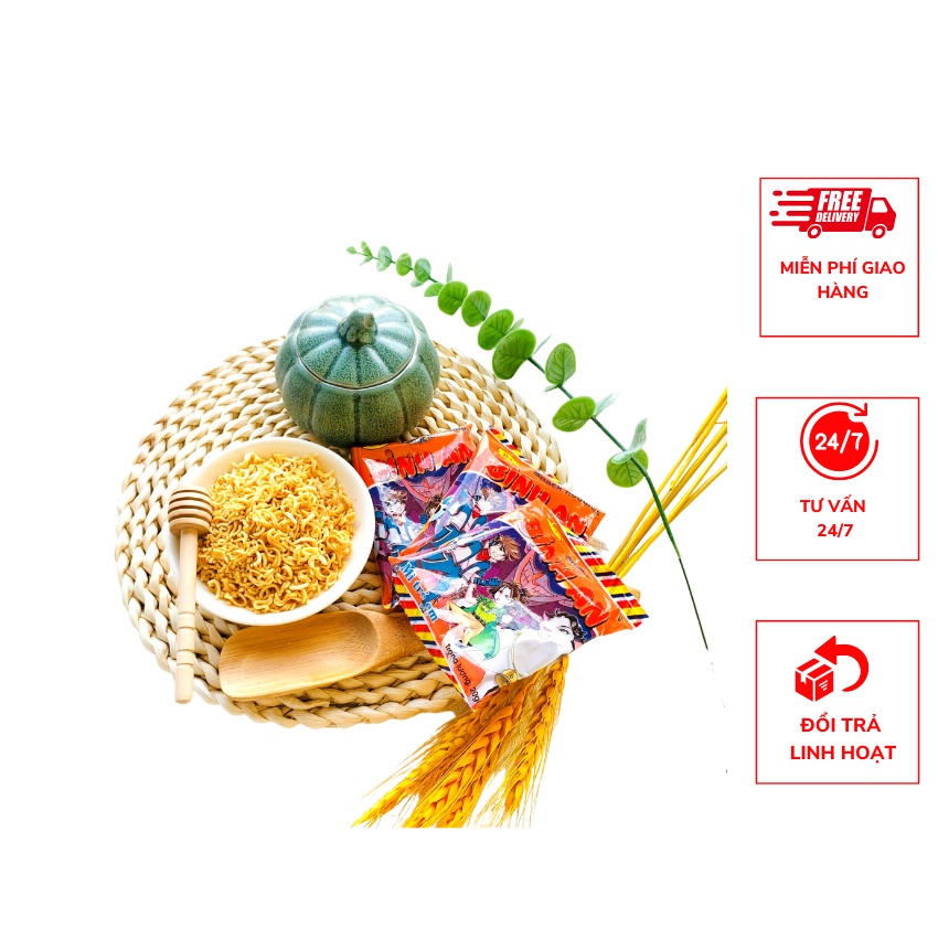 Combo 50 gói mỳ tôm trẻ em An Bình ngon, giòn, ăn vặt tuổi thơ