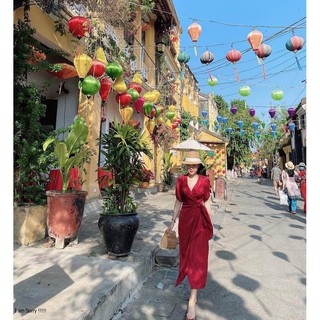Váy đai eo lệch vạt siêu đẹp