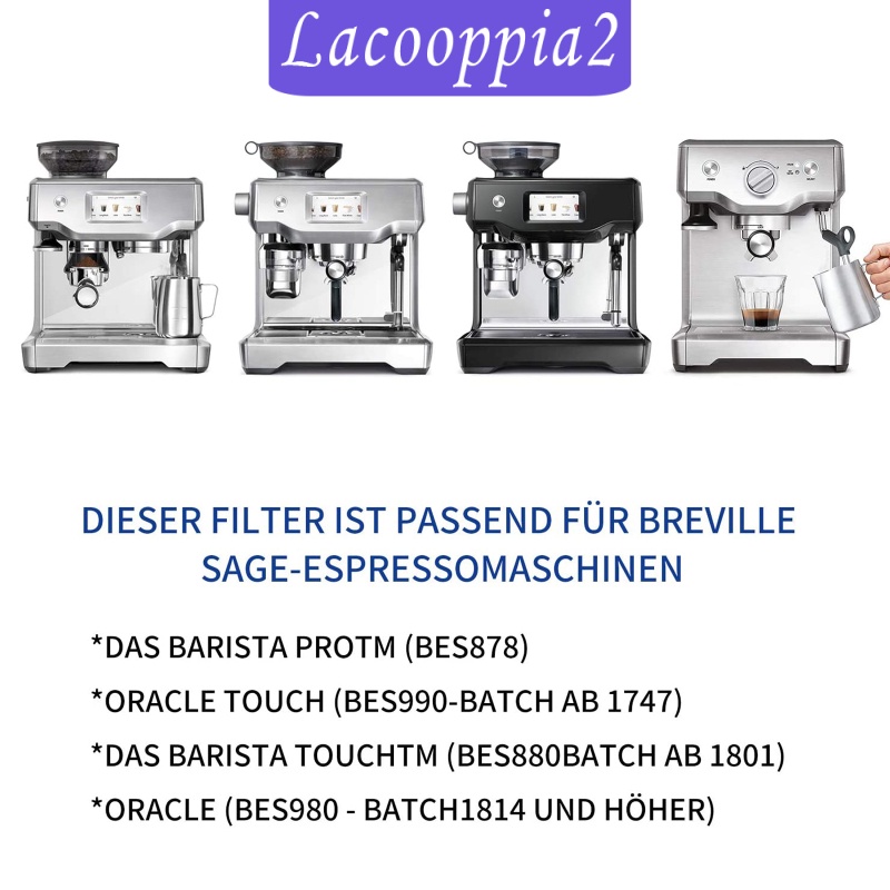 [LACOOPPIA2] 2x Coffee Machine Water Filter Household Coffee Machine Accessory Replaces