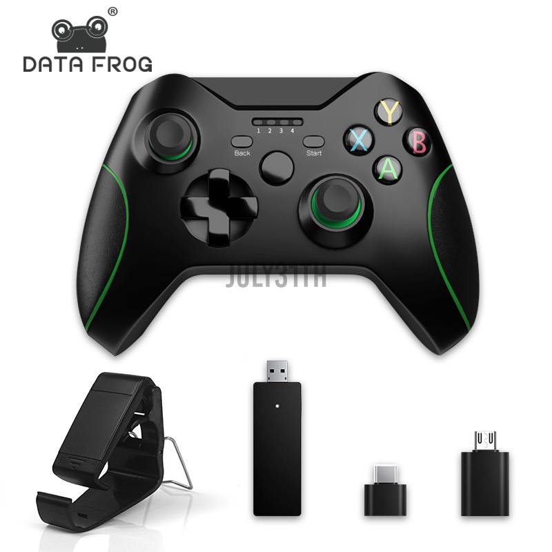 Data Frog Tay Cầm Chơi Game Không Dây 2.4g Cho Xbox One Ps3 Android Win Pc 7 / 8 / 10 - + Đầu Nhận 2.4g