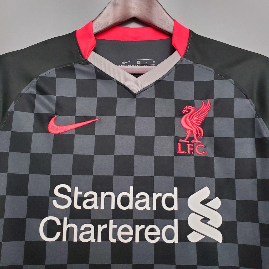 【S-4XL】New Áo Liverpool sân khách mẫu 3 20-21 quần áo đá bóng  ྃ