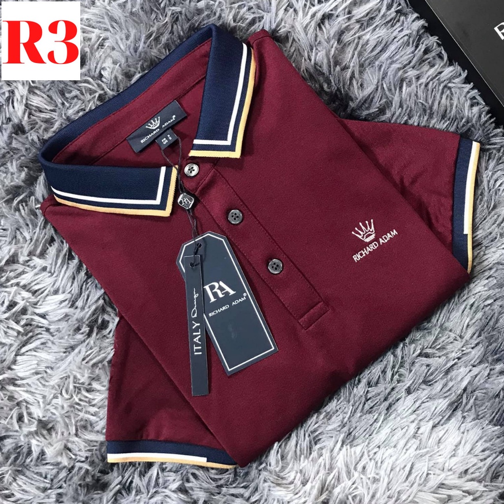 Áo polo, áo thun nam cộc tay cổ bẻ thêu ngực vải cá sấu R123-tsstore95