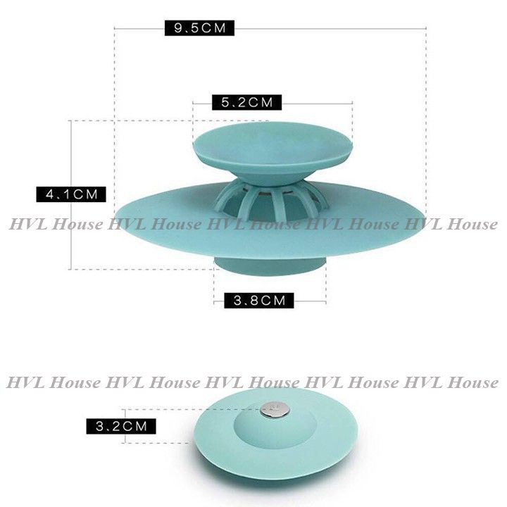 Nắp chặn rác, chặn mùi hôi bồn rửa bát và bồn tắm silicon tiện dụng - LOKING