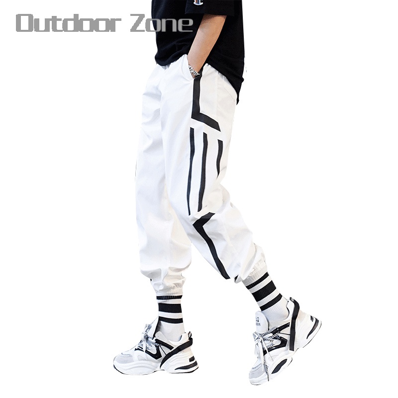 Quần Jogger Thể Thao Lưng Thun Phối Dây Rút Phong Cách Thời Trang Hàn Quốc Cho Nam Giới