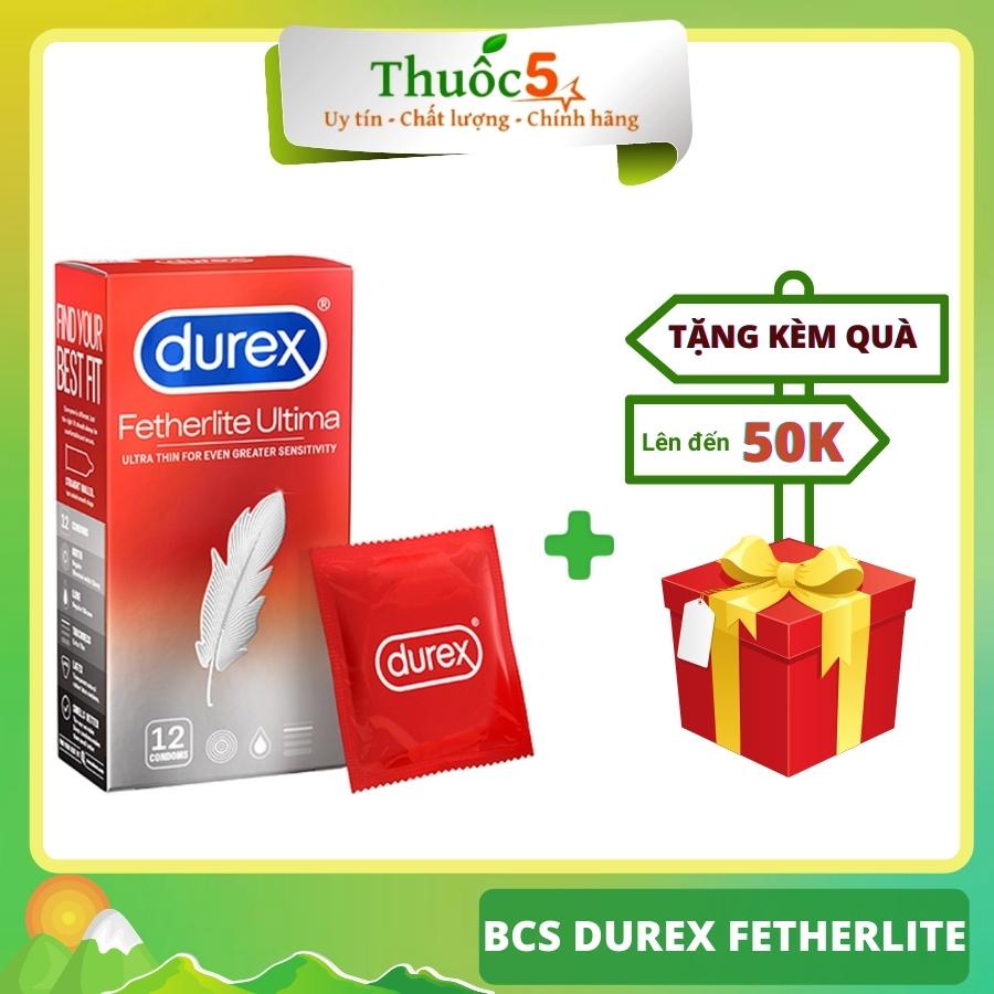 [GIÁ GỐC] Bao cao su Durex Fetherlite 12 bao