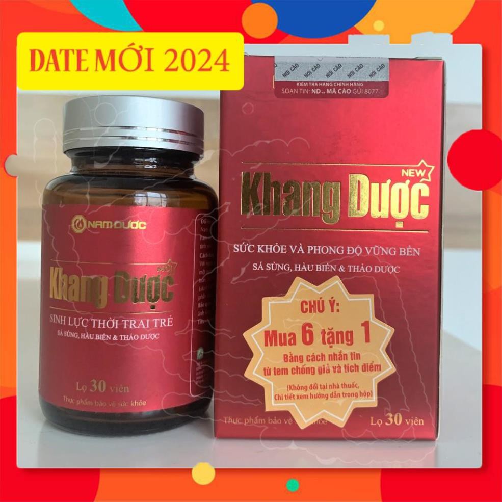 Khang dược mới ⚡CHE TÊN SẢN PHẨM⭐ ♂️Bổ thận tráng dương, tăng cường sinh lực - Date mới nhất 2026 - Mua 6 tặng 1