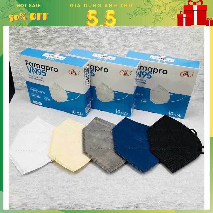 Một thùng 500 cái khẩu trang N95 chính hãng 4 lớp công nghệ nhật bản kháng khuẩn chống bụi siêu mịn