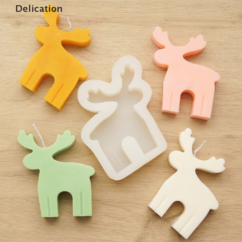 Khuôn Silicone Tạo Hình Hươu 3D Trang Trí Giáng Sinh