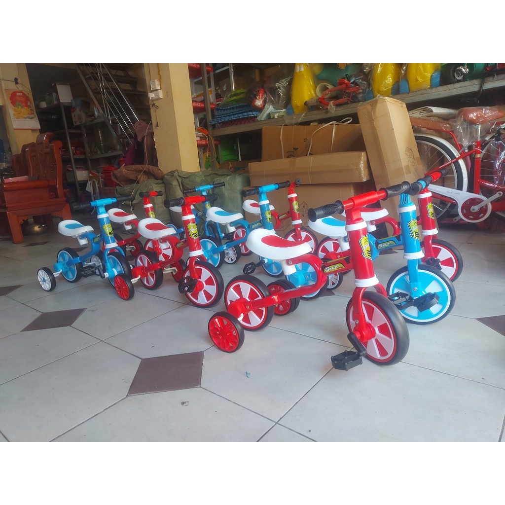 XE 3 BÁNH SPORT  3in1 VỪA LÀ XE CHÒI CHÂN , VỪA LÀ XE ĐẠP 3 BÁNH NĂNG ĐỘNG CHO BÉ