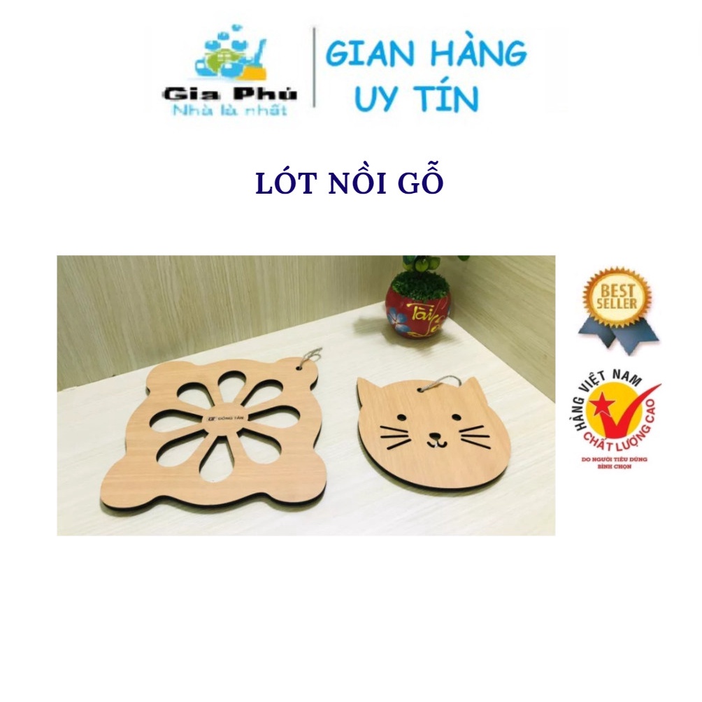 Đế Lót Nồi Bằng Gỗ Cao Cấp Có Chân Đỡ Cách Nhiệt Chống Trầy Xướt Bền Màu - giao mẫu ngẫu nhiên