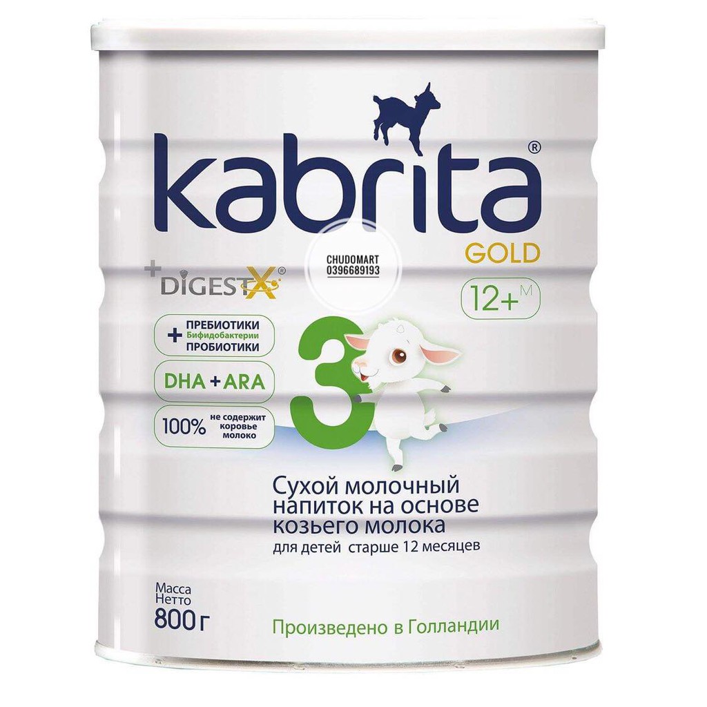 Sữa Kabrita Nga 800g số 1-2-3