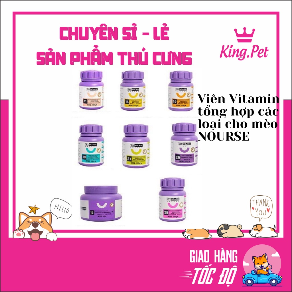 CÁC LOẠI VITAMIN CHO MÈO