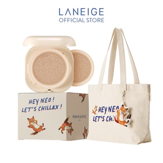 Combo Phấn Nước Che Phủ Mịn Lì 24H LANEIGE NEO Cushion Matte_21N 15gx2 & Túi Tote Bag Maison Kitsuné 100g