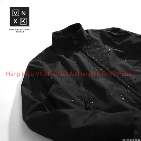 Áo khoác Bomber Dù Nam Massimo Dutti CỔ 2 KHUY lớp túi khóa kéo, tay bo len cao cấp, CÓ TÚI TRONG Và Chống nước hàng xịn