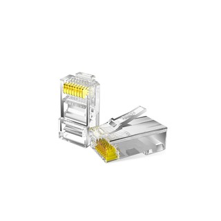 Đầu hạt bấm mạng RJ45 UTP Tenda CAT 5e mạ vàng 24K chống nổ, chống cháy, chống nhiễu (100 đầu/ 1 hộp)