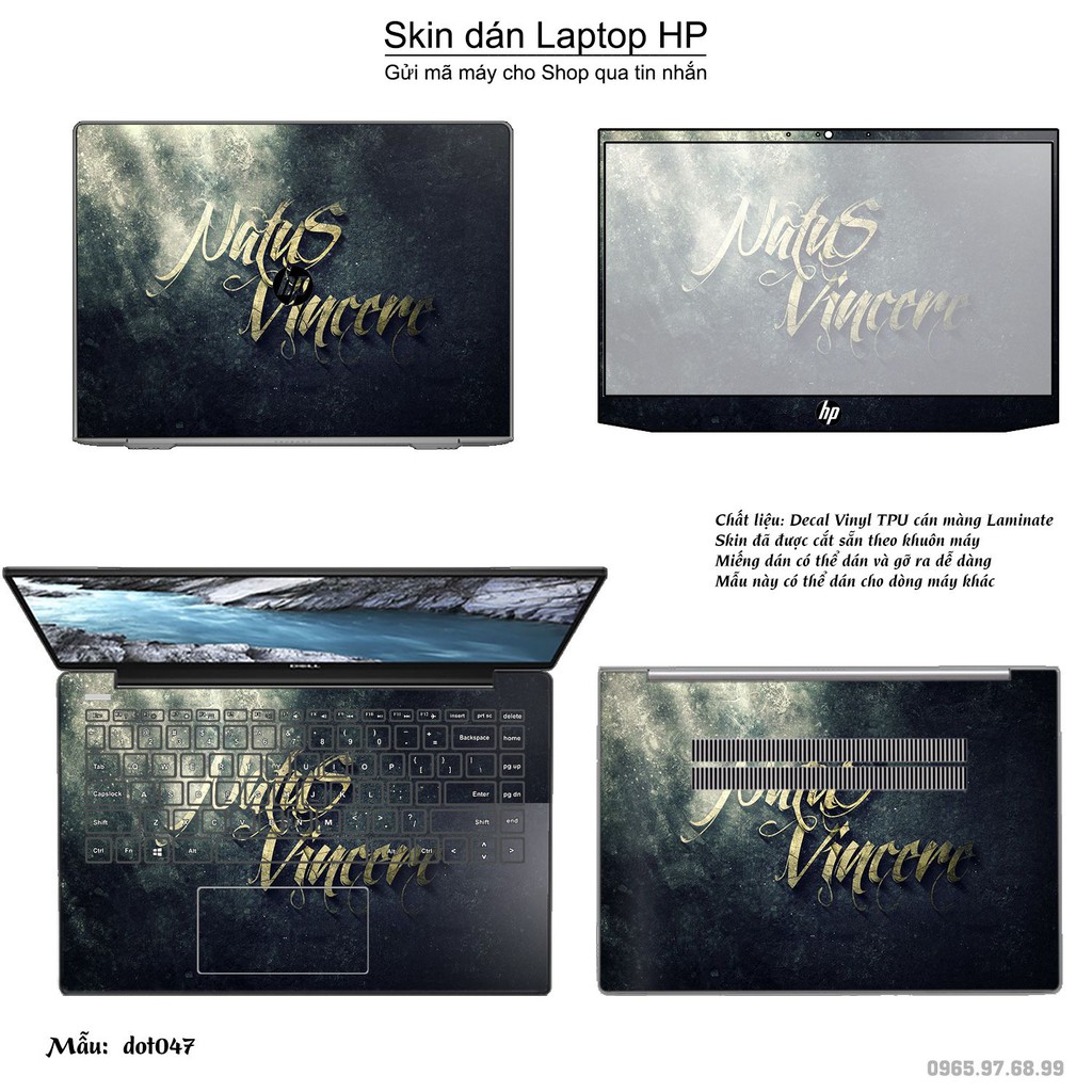 Skin dán Laptop HP in hình Dota 2 nhiều mẫu 8 (inbox mã máy cho Shop)