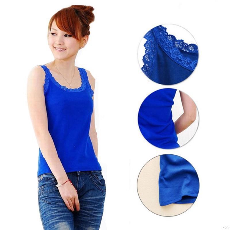 Áo ba lỗ nhiều màu thời trang phối ren quyến rũ cho nữ
