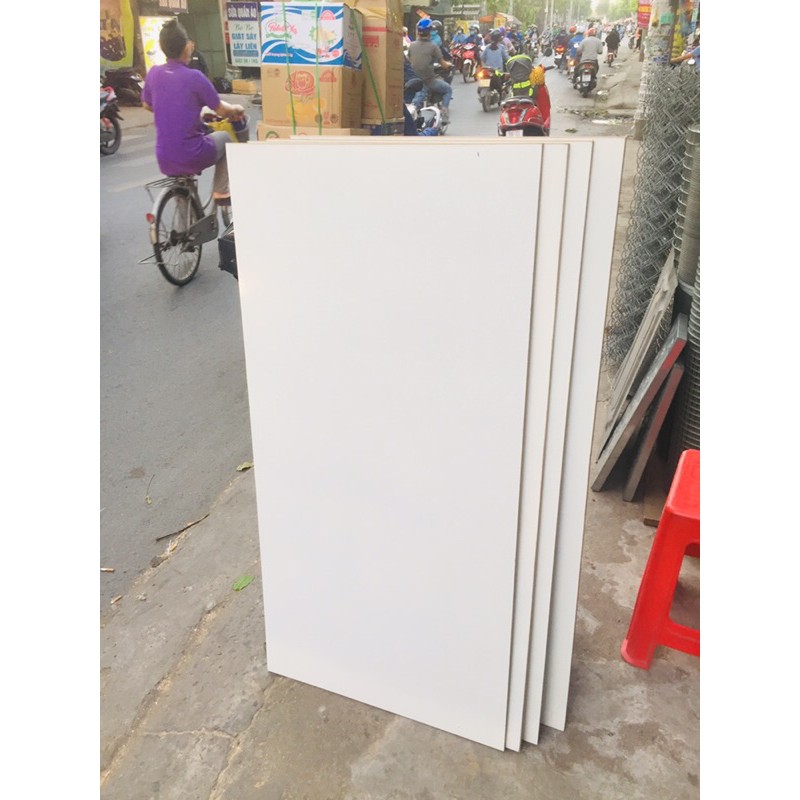 Mặt bàn ,mặt kệ mdf 60x1m2 trắng 1 mặt giá bèo