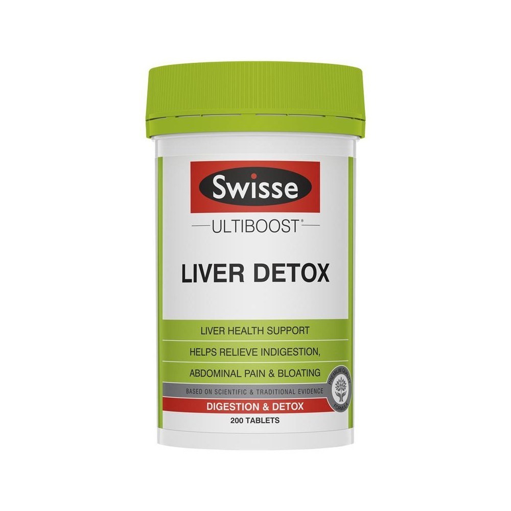 [Tem Chemist] Thải độc gan Liver Detox Swisse Úc  HÀNG CAO CẤP  viên uống giúp thanh nhiệt thải độc, mát gan