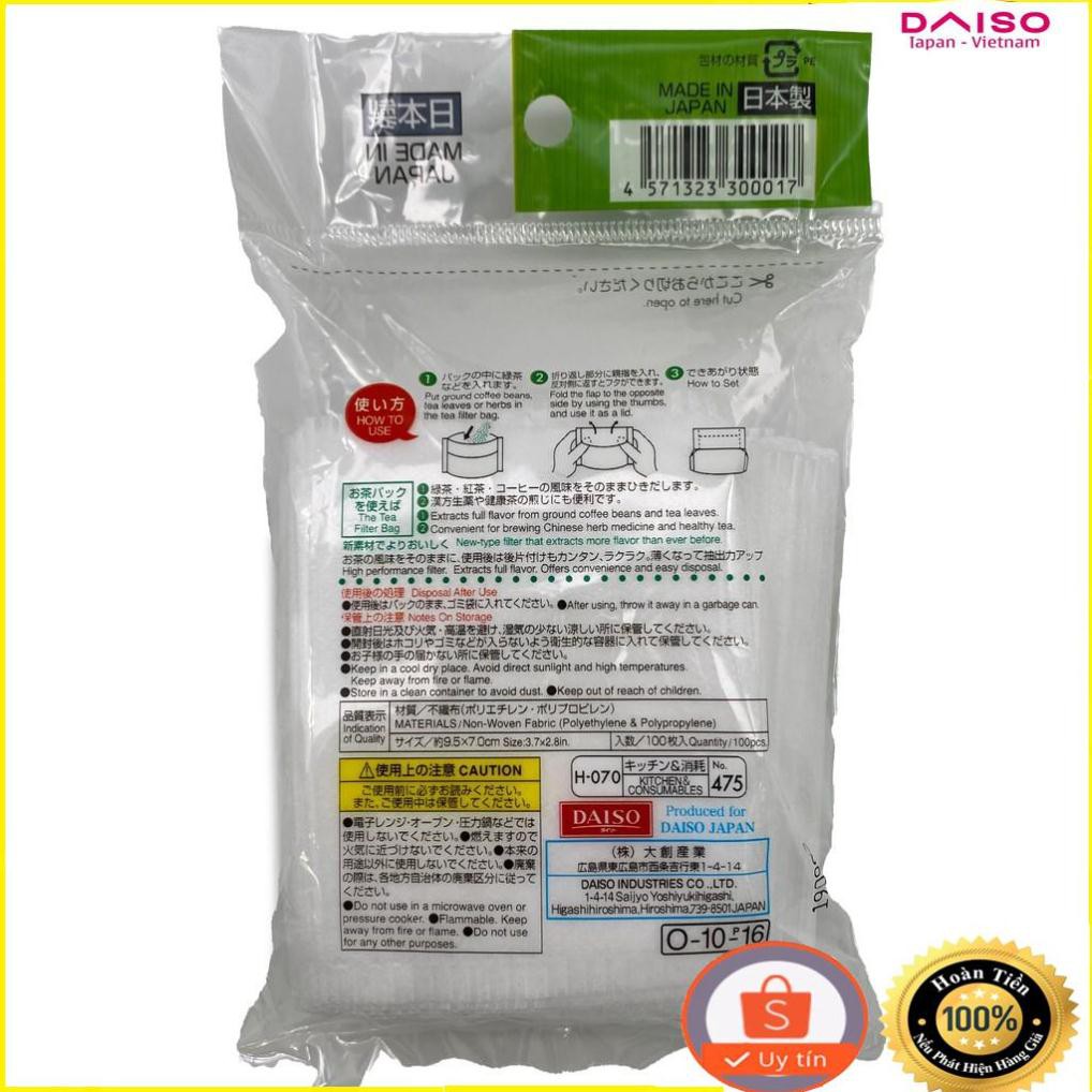 ( DAISO JAPAN) Túi lọc trà nhà bếp 100 chiếc - DAISO KITCHEN TEA BAG FILTER