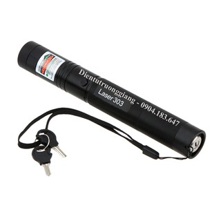 Đèn Laser 303 Vỏ đen - Tia Xanh
