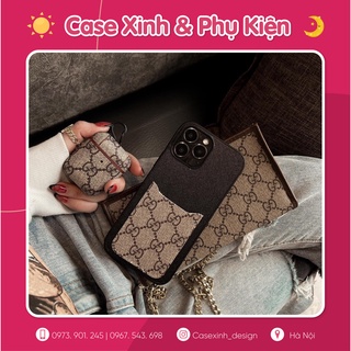Ốp lưng iphone case nhám ví đựng thẻ gucci sang chảnh case xinh 7p.8p.x.xsmax.11.11promax.12promax.13.13promax